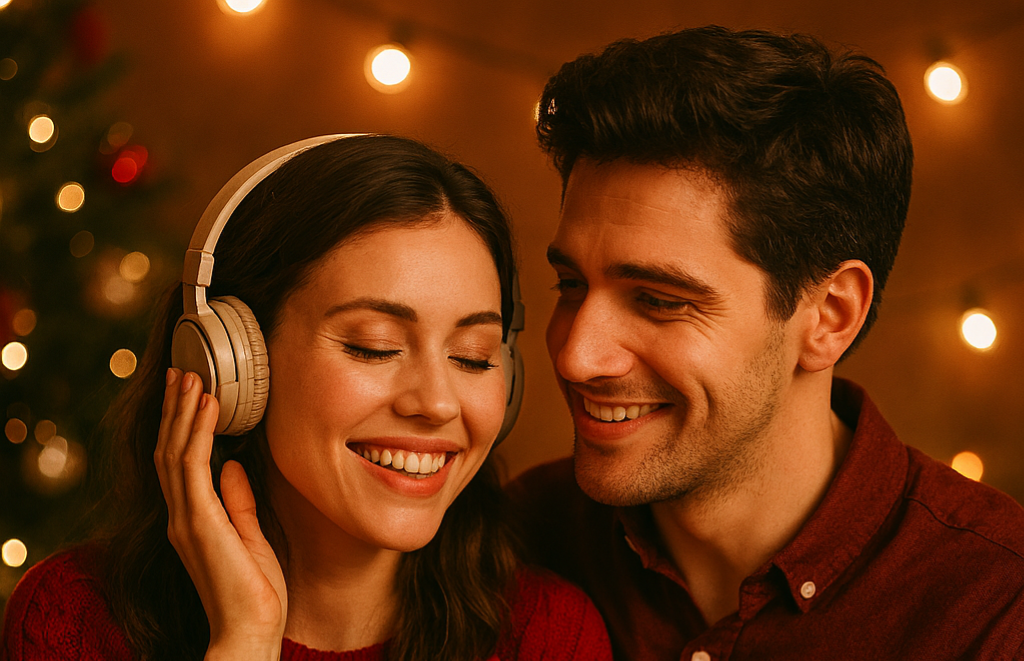 Aniversariante recebendo homenagem musical